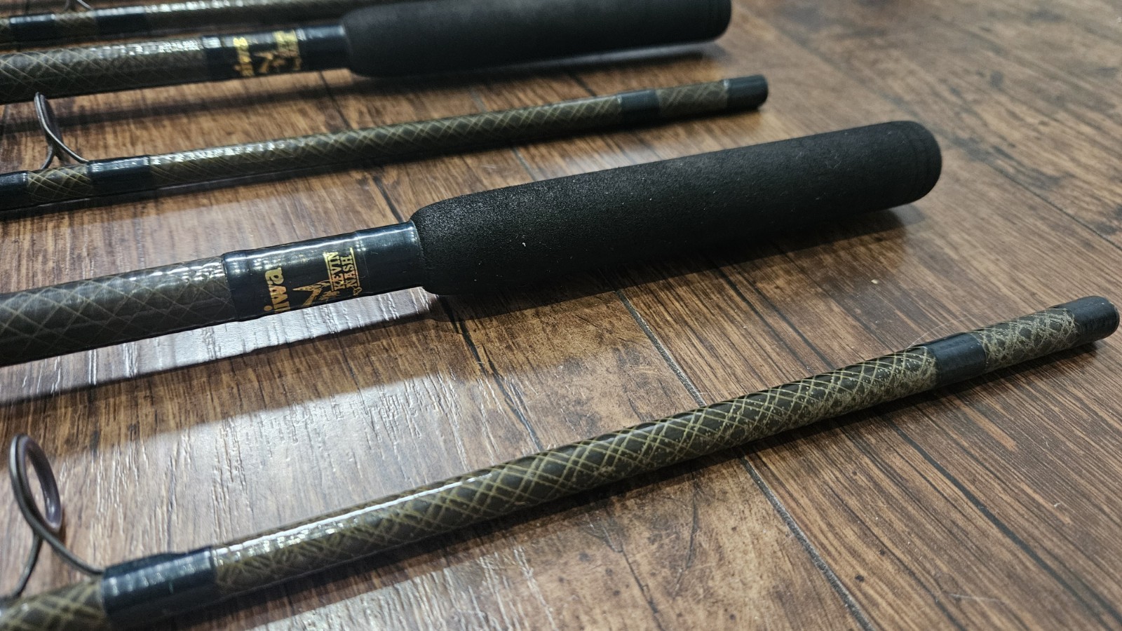 3x Daiwa Kevin Nash 12ft 2lbs WKN Whisker Dictator Carp Rods