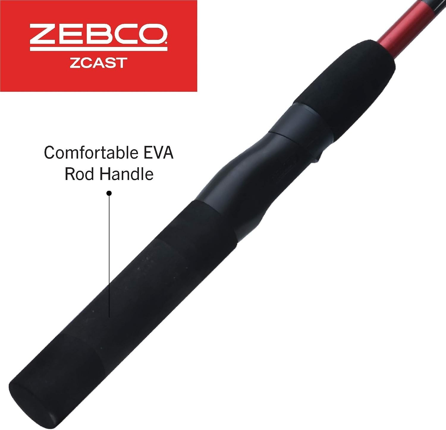 Z-Cast Spinning Fishing Rod Durable Z-Glass Fishing Pole, Comfortable EVA Rod…