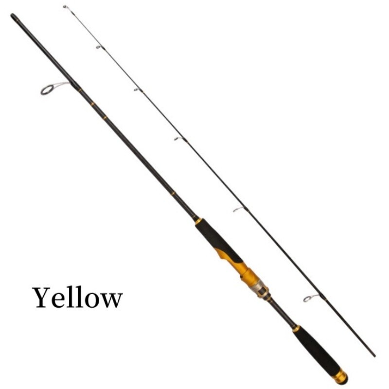5’9″ Fishing Rod Carbon Fiber Casting Poles Travel Spinning Rod 2 Sections Bass