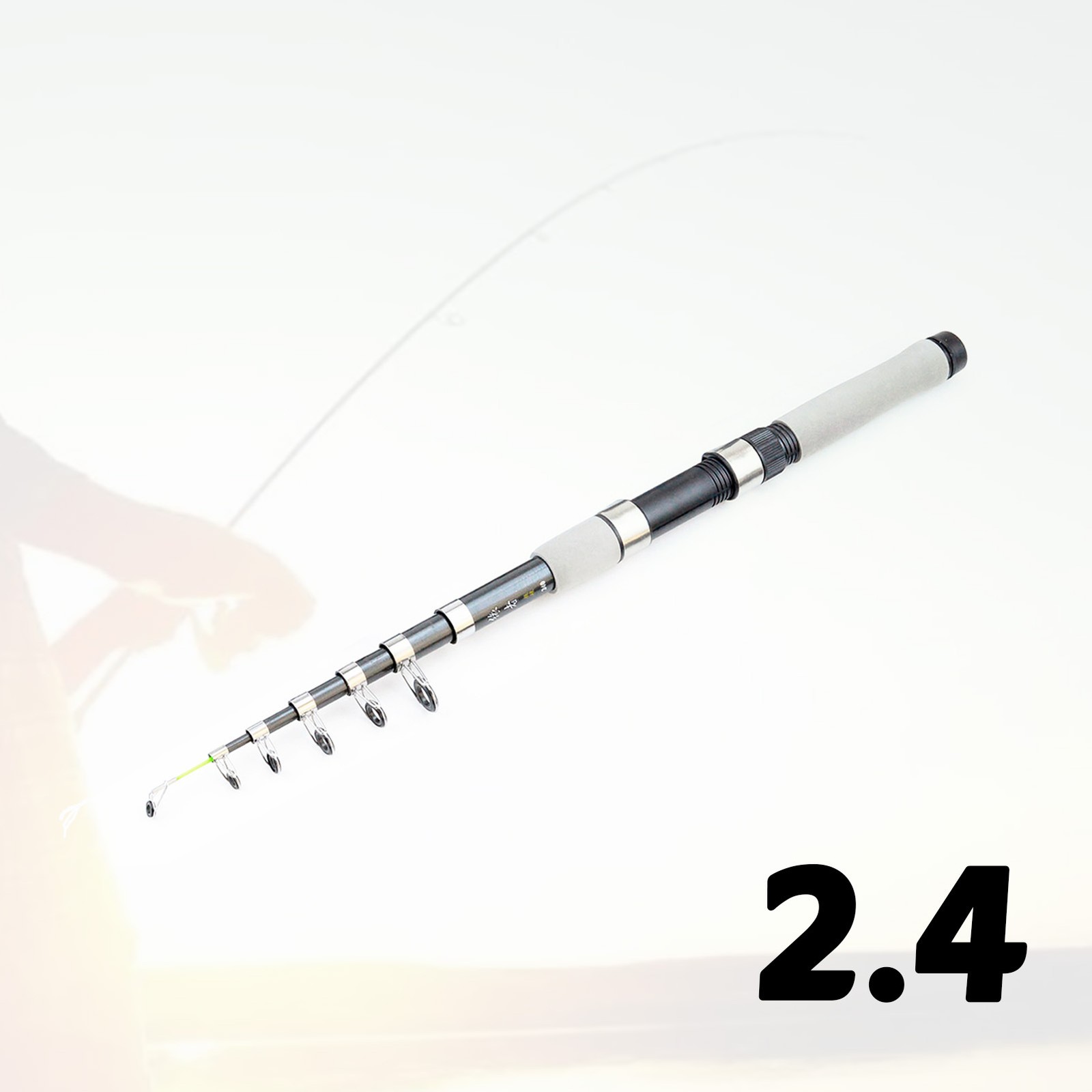Telescopic Fishing Rod Fiberglass Spinning Rod Medium Fast Action Sensitivity