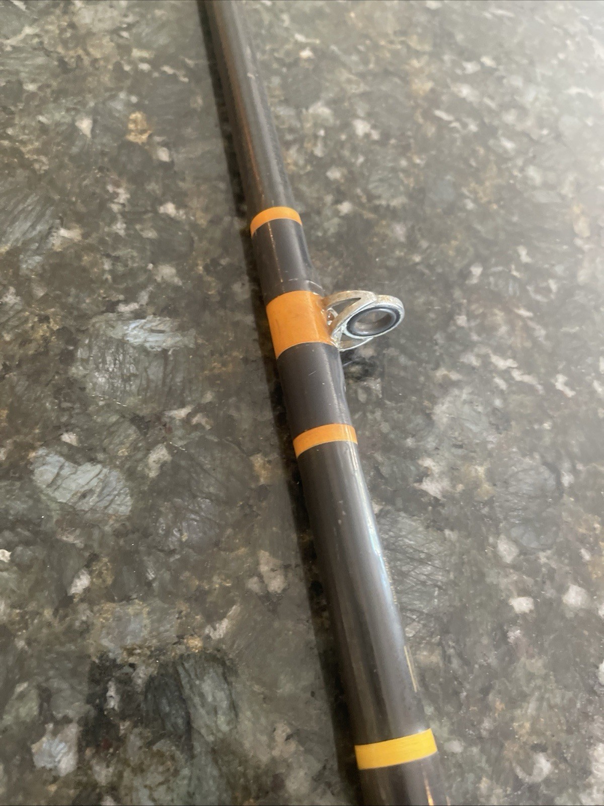 shakespeare ugly stick 7’8” cust Ybsalt H20 Heavy Fuji Reel Seat Vtg 7 Guide 1pc