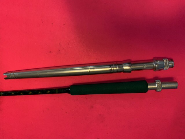 CUSTOM BUILT SABRE 6 FOOT 11 INCH 30 TO 80 POUND RATED BOAT TROLLING FISHING ROD