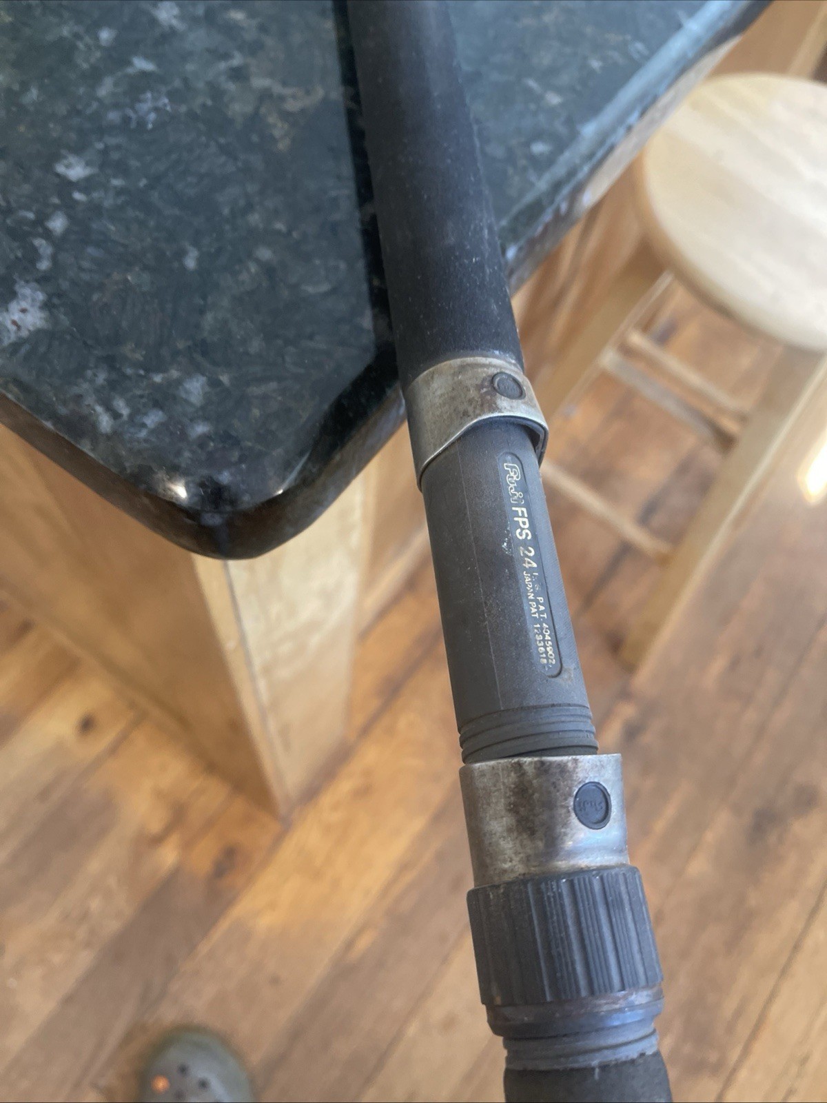 shakespeare ugly stick 7’8” cust Ybsalt H20 Heavy Fuji Reel Seat Vtg 7 Guide 1pc