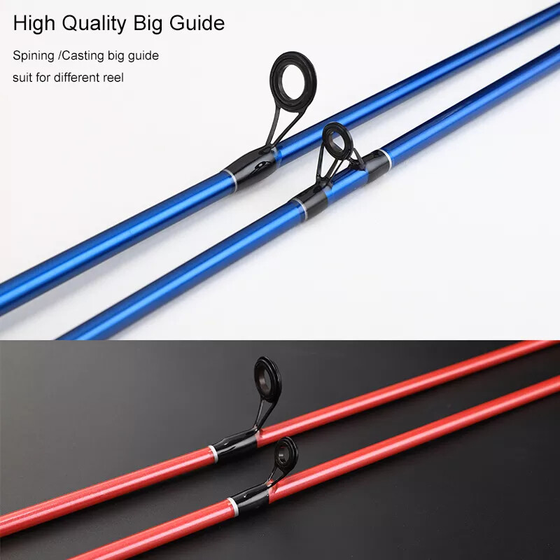 Taigek Carbon fiber~2 pc~Med Lt Casting Rod~Red or Blue Camo~3 lengths