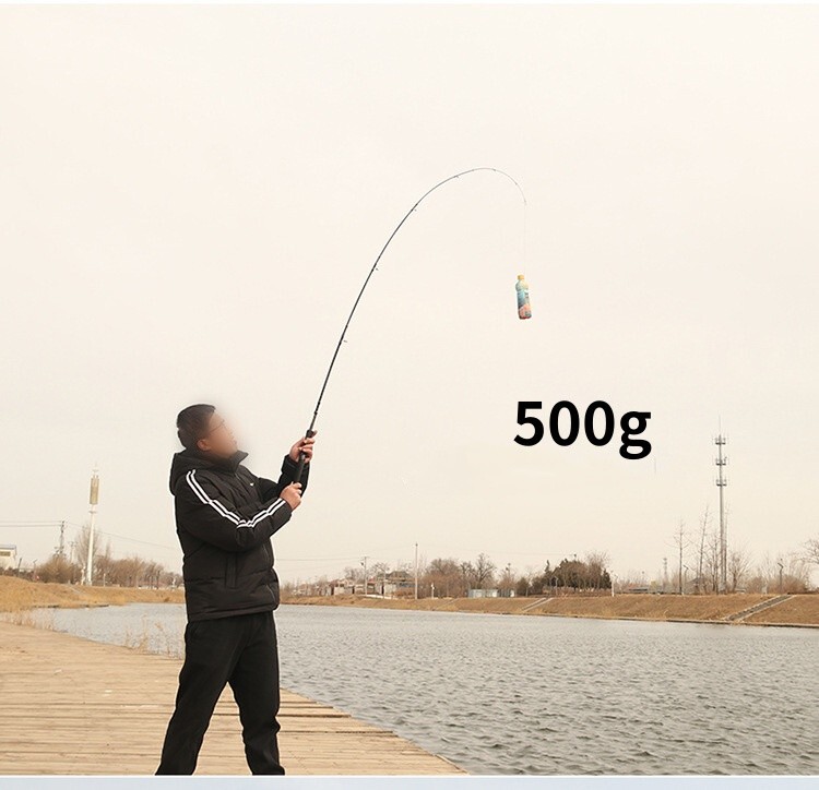 Fishing Rod Spinning Casting Carbon Fiber 5-6 Section Rod Fast Action UltraLight
