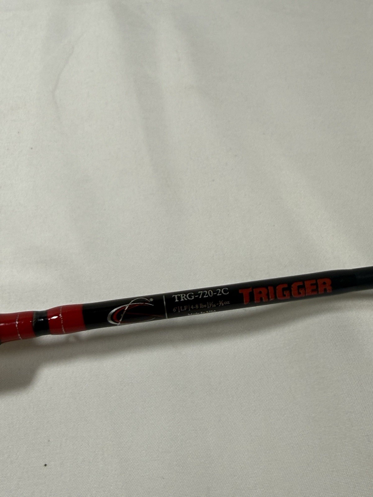 Cajun TRIGGER Light Fast LF 6’ 4-8lbs 1/16-3/8oz TRG-720-2C Rod Made In USA