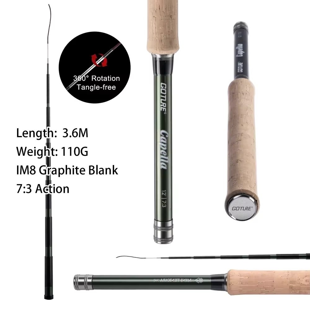 Full Fly Dapping Tenkara Fishing Rod Kit Outfit Freshwater River Lake Pond