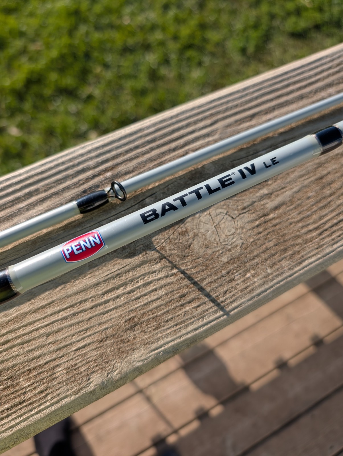 Penn Battle IV LE 7′ Medium-Fast 2 Piece Spinning Rod. Salesman Sample.
