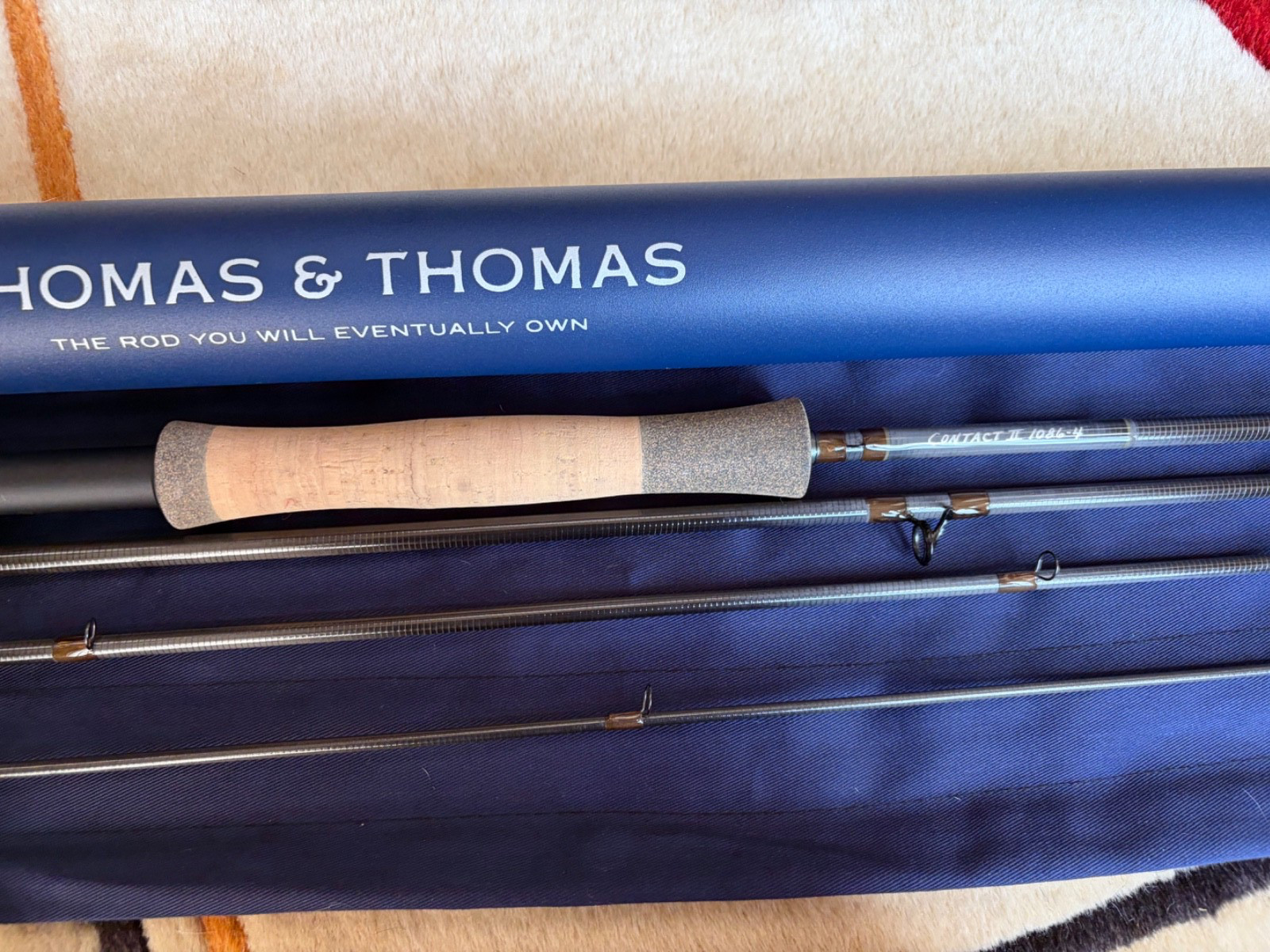 Thomas and Thomas Contact II 1086-4 10 ft 8 in 6wt 4 piece Euro Rod NEW