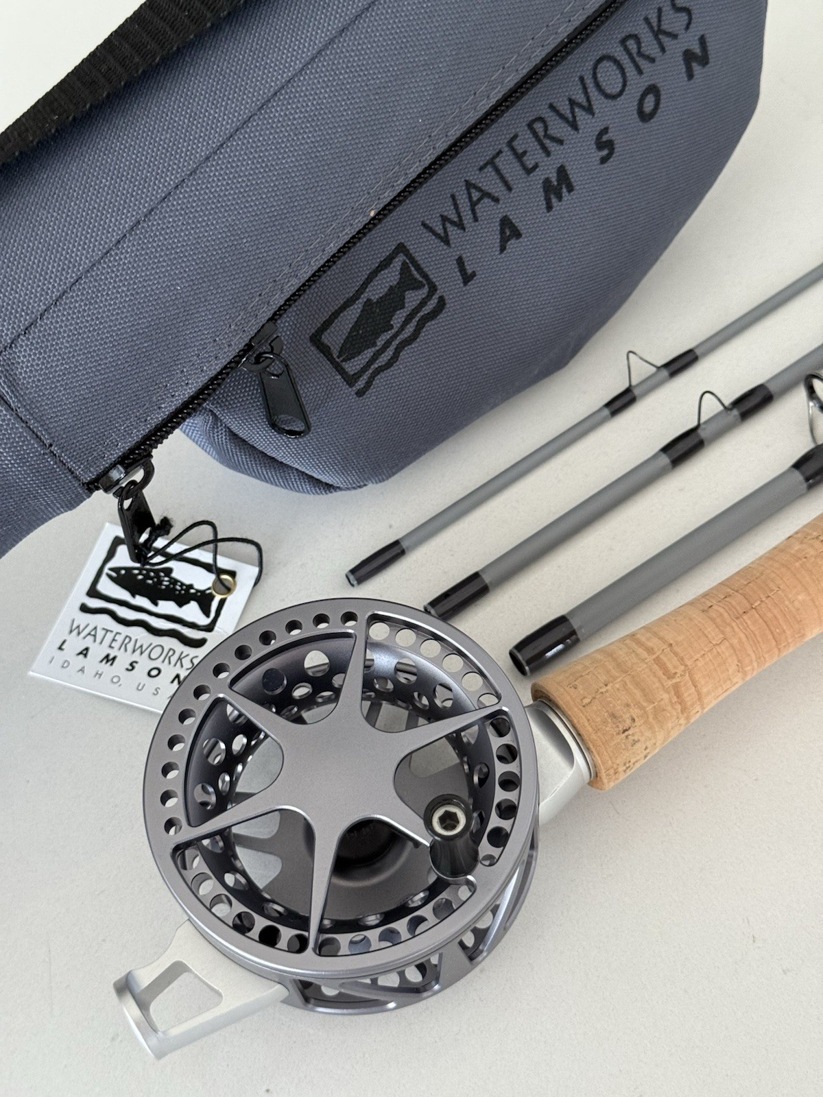 **BEAUTIFUL** 🔥 WATERWORKS LAMSON CENTER AXIS 4wt. 9’ft~4pc Fly Rod!! 🔥~LQQK~
