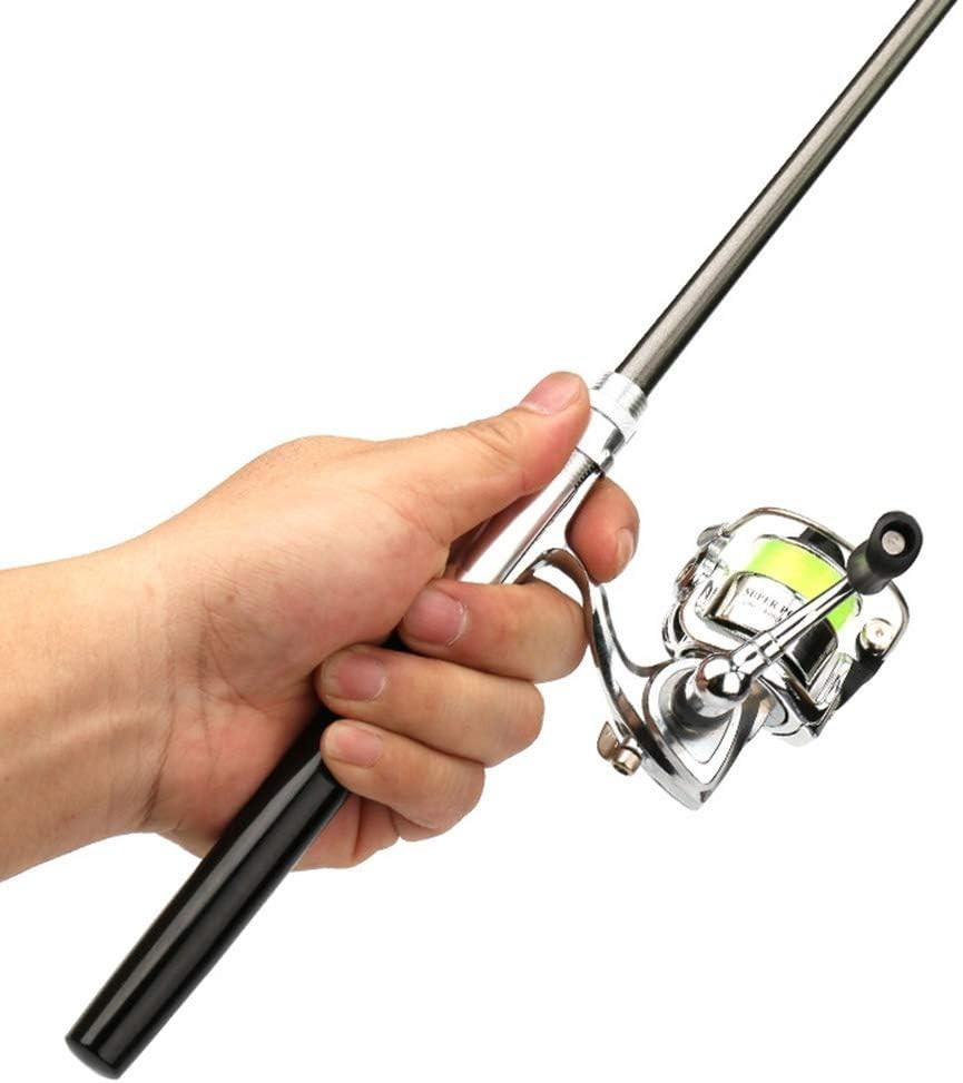 Compact 39-Inch Fishing Pole with Comfortable EVA Handle & Smooth Spinning Reel