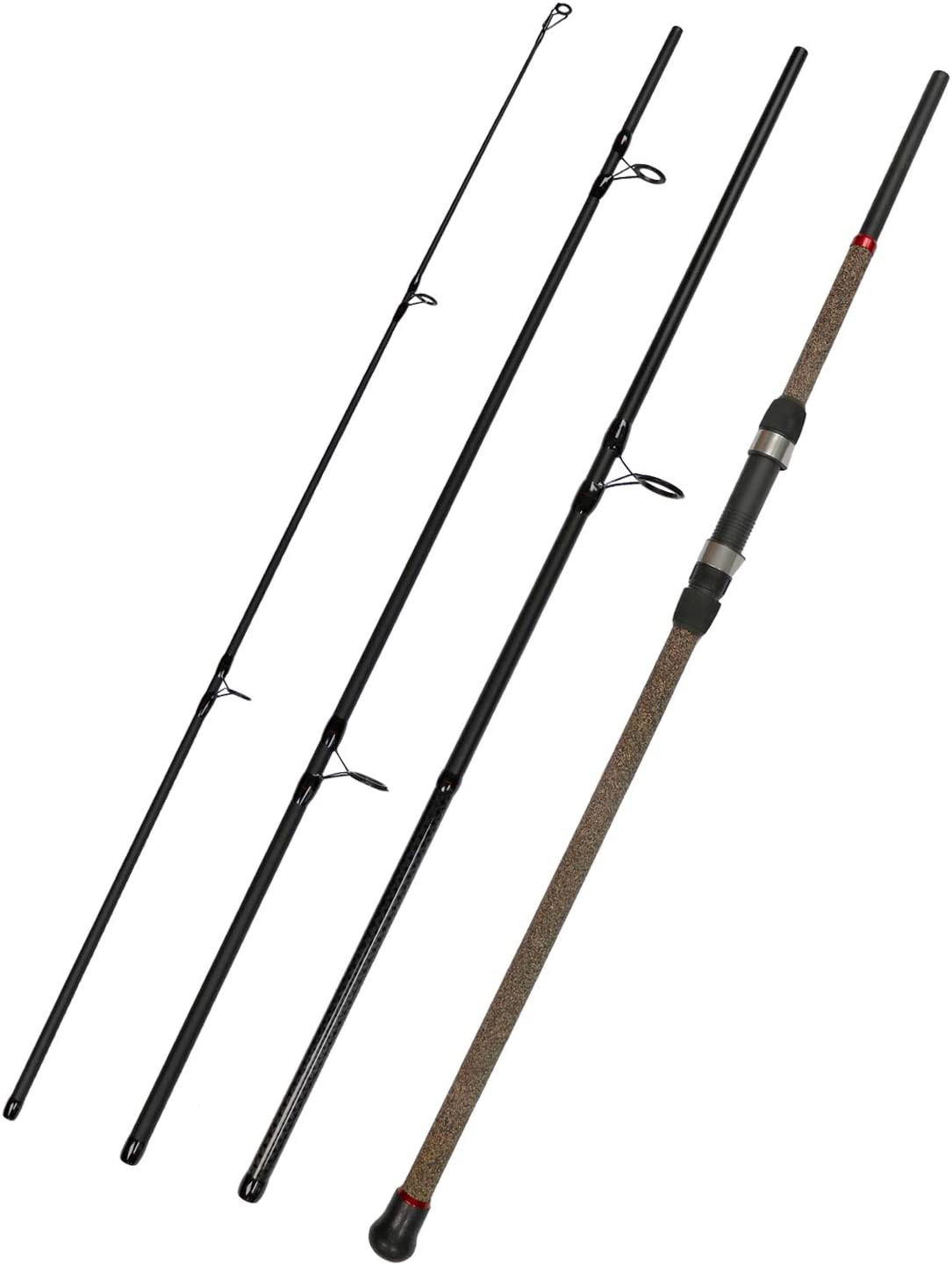 Surf Spinning Fishing Rod 4-Piece Graphite Travel Fishing Pole 9ft 10ft 12ft New