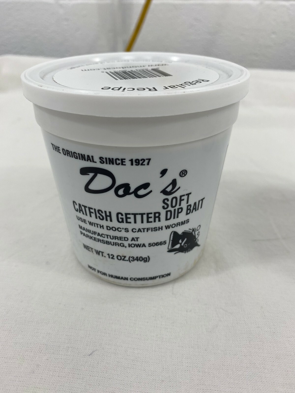 1 CASE DOC’S SOFT CATFISH GETTER DIP BAIT REGULAR RECIPE 12-12 OZ TUBS