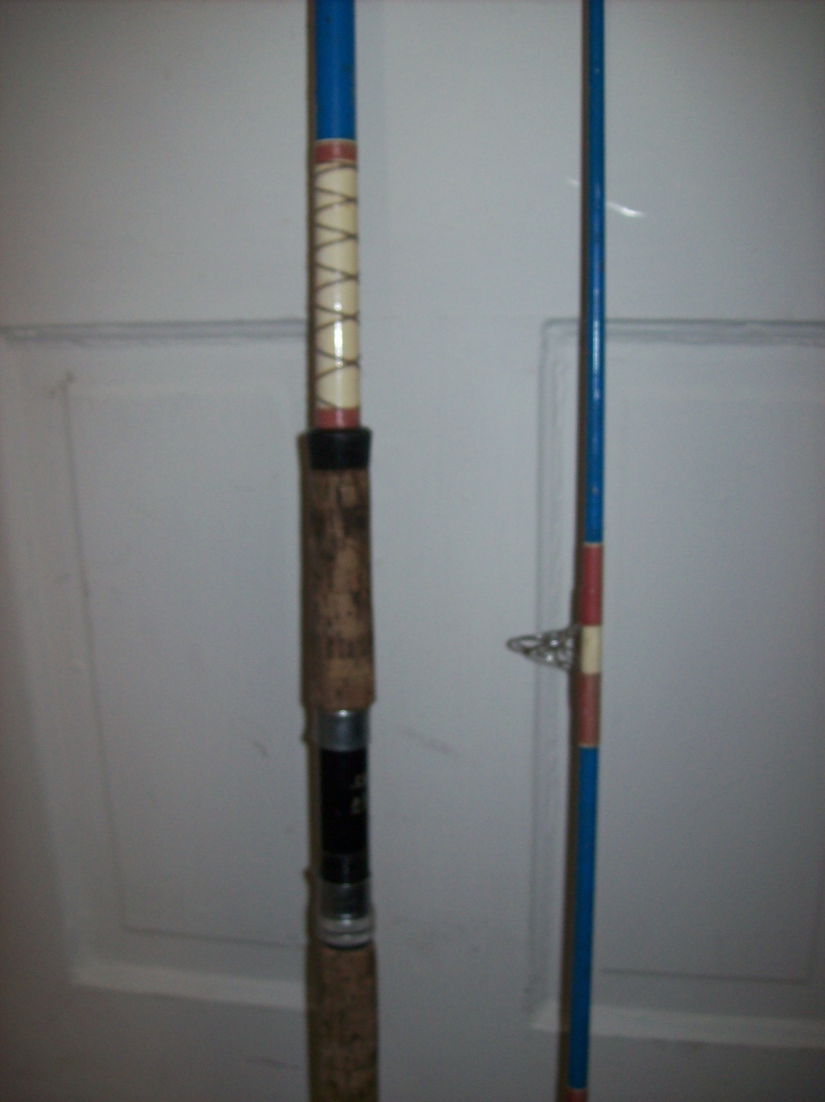 Vintage BRULE Iron River Wisconsin Fishing Rod 9 feet, 2-Piece