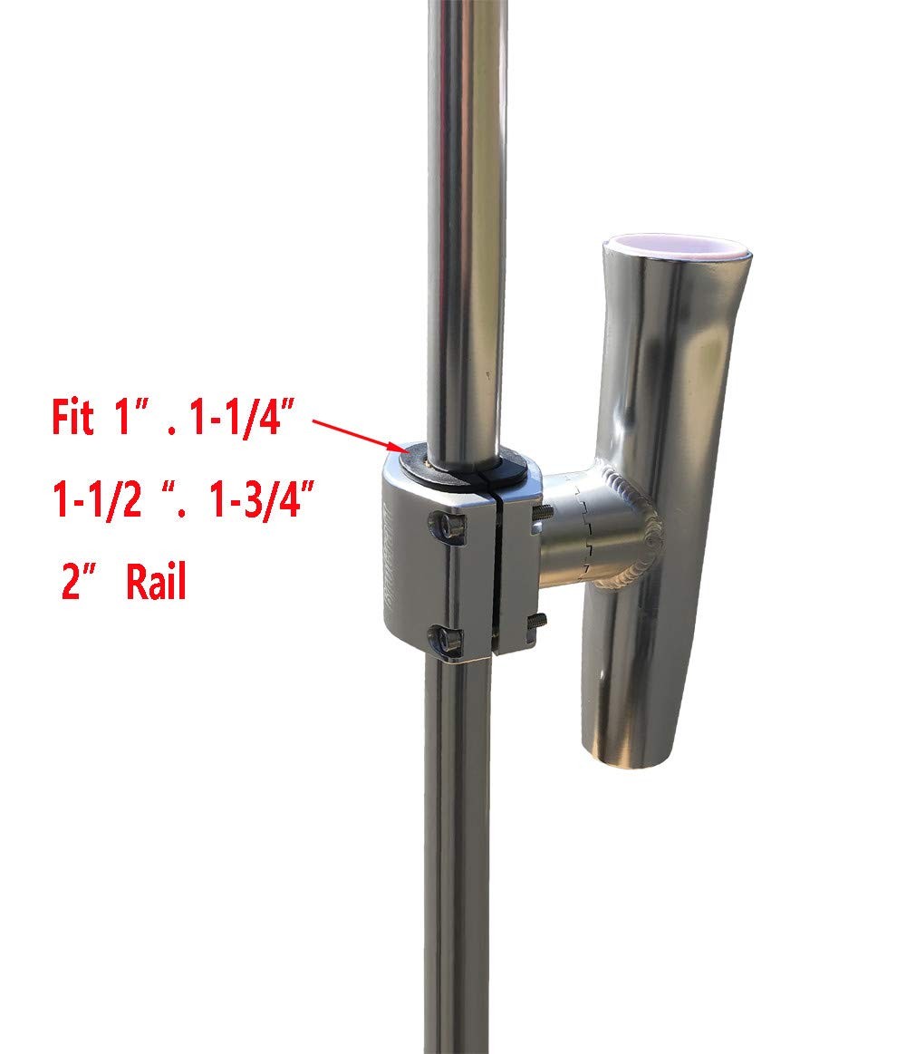 Brocraft Boat T-Top Rod Holder/Clamp-On Rod – – – 1 To 2 O.D. Pipe