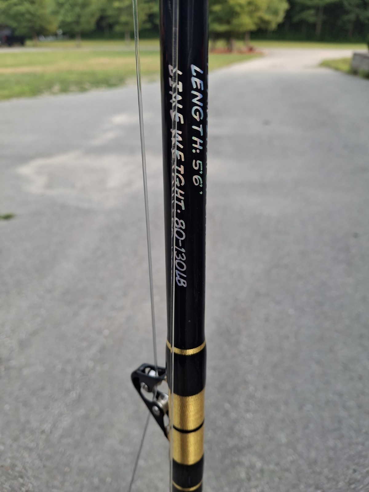 OKIAYA Terminator BTR56130 Trolling Rod 5ft 6in 80-130lb 8-16oz Black/Gold