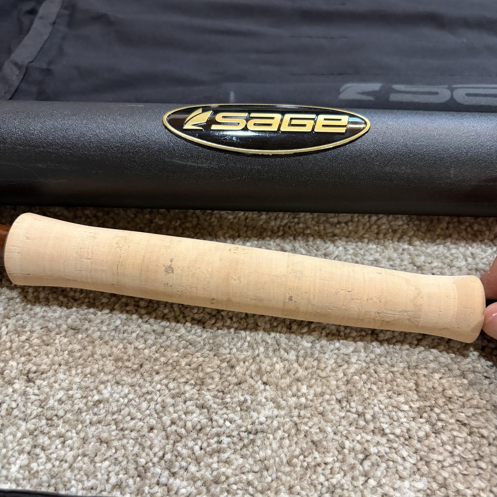 Sage ONE 486-4 Fly Rod 8’6 4wt 4 Piece Black Konnetic Graphite Tube Sock