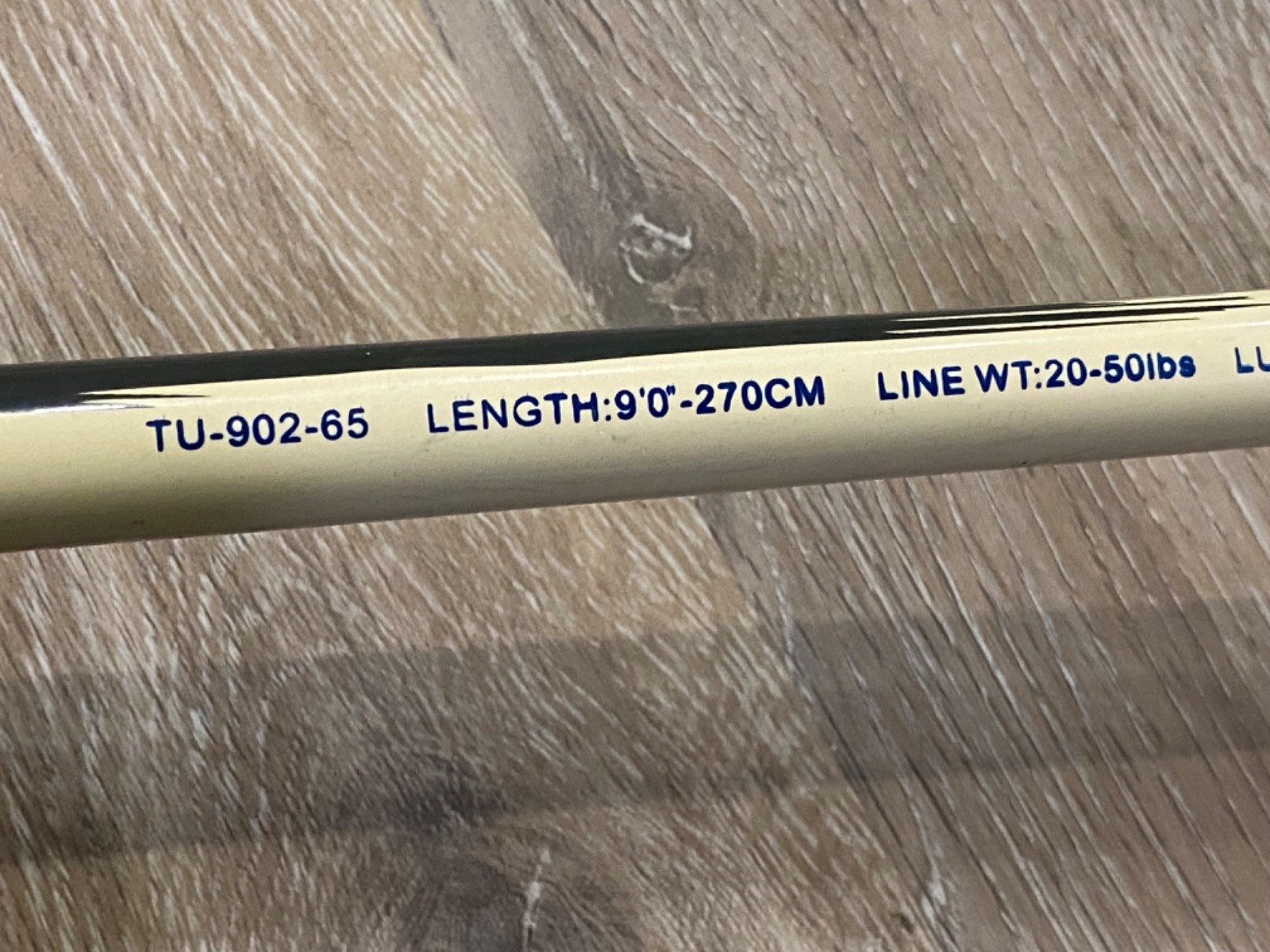 Okuma Tundra TU-902-65 9′ 2 Pc Surf Spinning Rod 20-50 lb Line 3/4-2-1/2 oz. Wt.