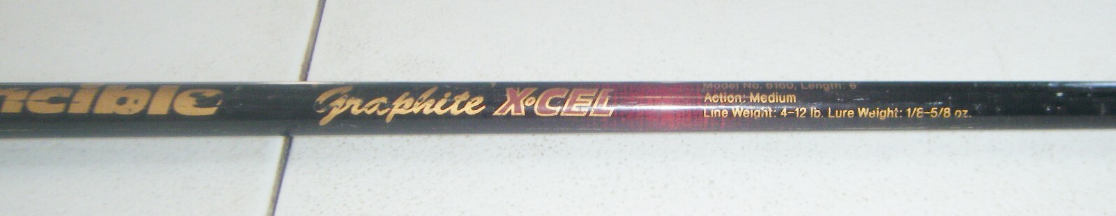 Invincible Graphite X-Cel 2-Piece 6 ft. Med. Action Spinning Rod