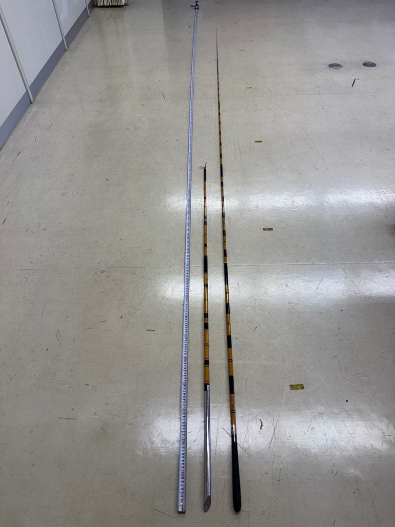 Nobe Rod 4.5m OLYMPIC Mikasa Shake & Bamboo Set with Storage Bag Used