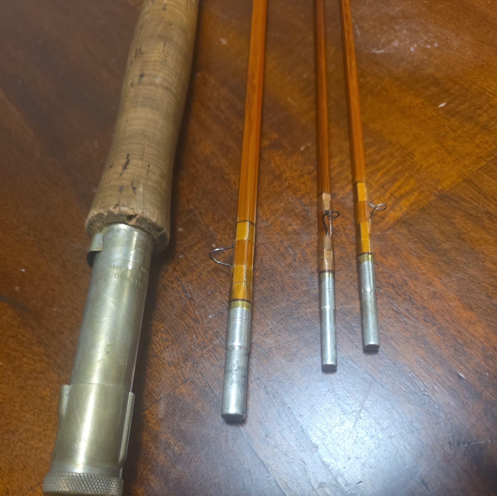 Wright & McGill Granger Aristocrat Bamboo Fly Rod. 9’ 6” Two Rod Ends