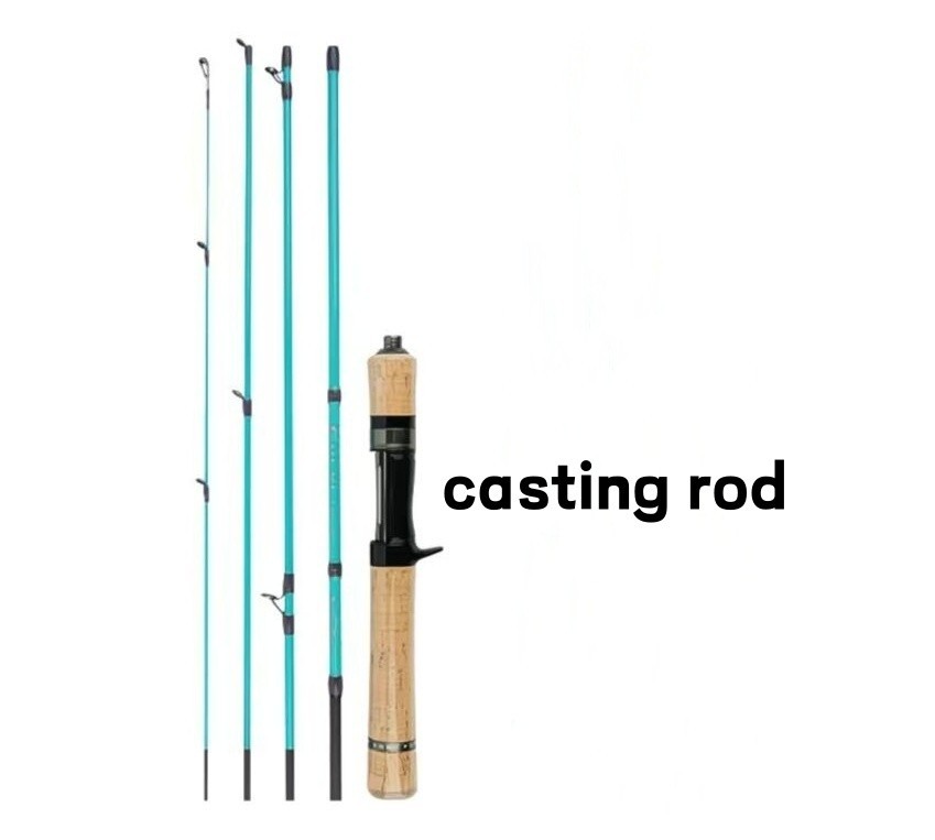 Portable Fishing Rod Carbon Fiber Ultra Light Spinning Casting Lure Fast Rods