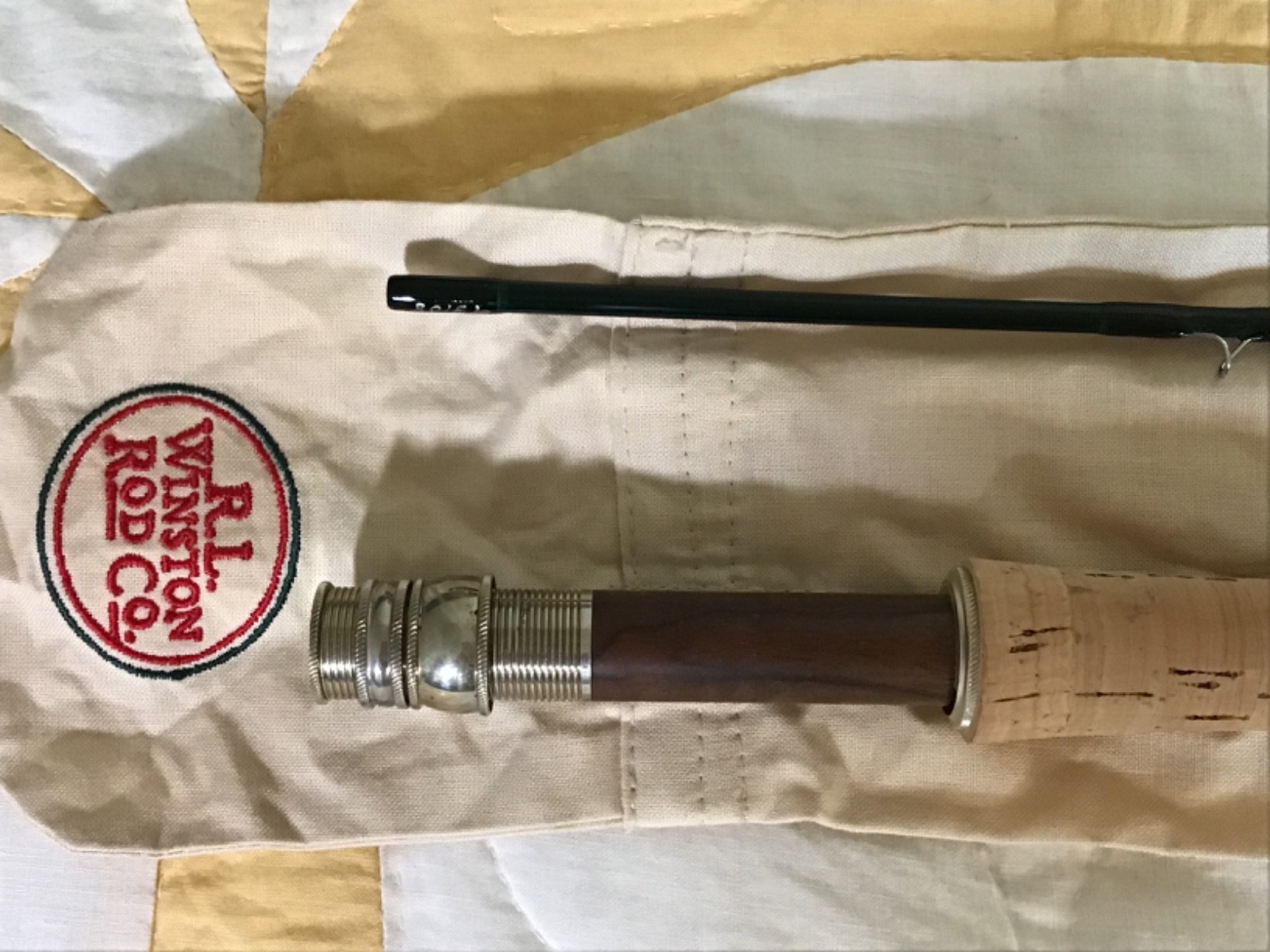 R.L. Winston WT 7 1/2’, 4wt (2) Piece 93108 Fly Rod Fishing with Bag and Tube