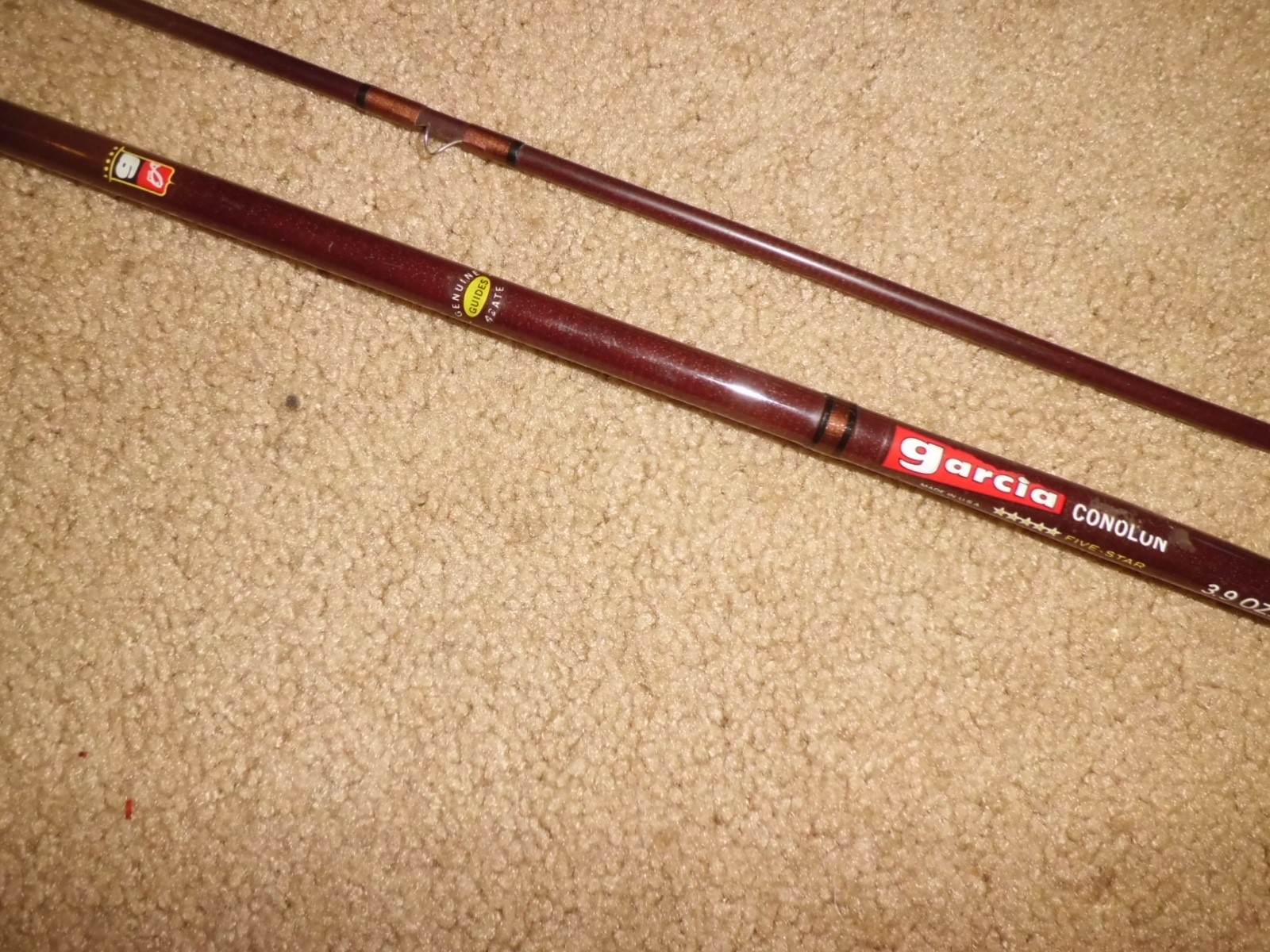Vintage GARCIA 5-Star Conolon 2405-A Fly 8’6″ Rod made in USA- 6-7 fly wt