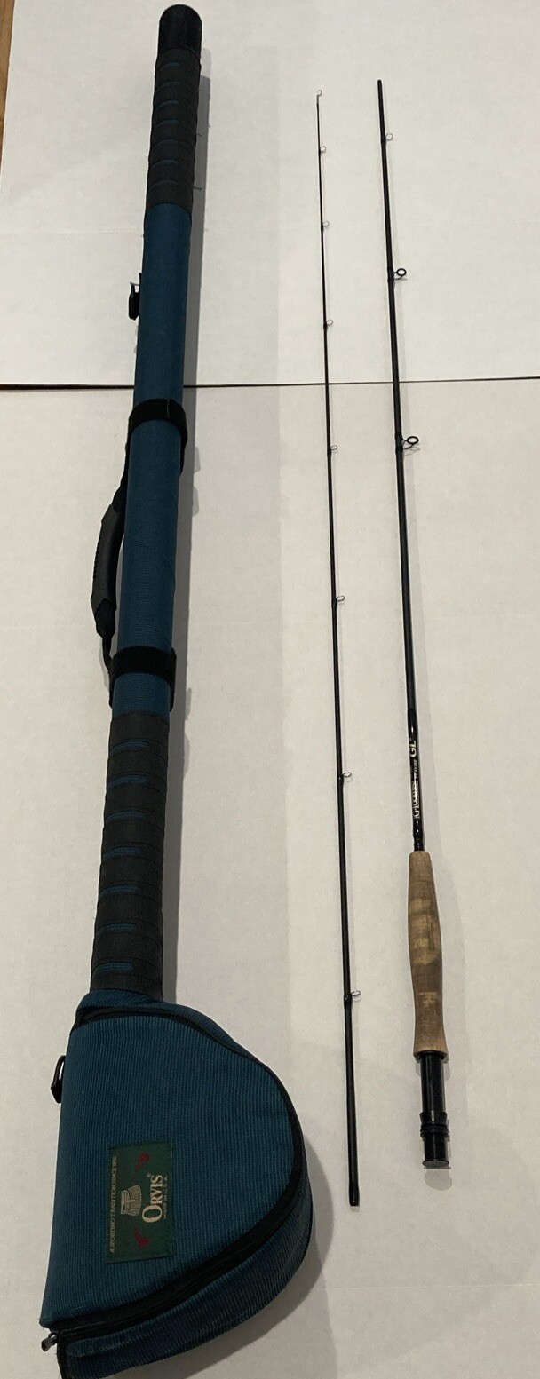 G Loomis FR 1025 GL3 8 1/2′ #5 line 2pc Fly Rod Orvis Rod And Reel Hard Case
