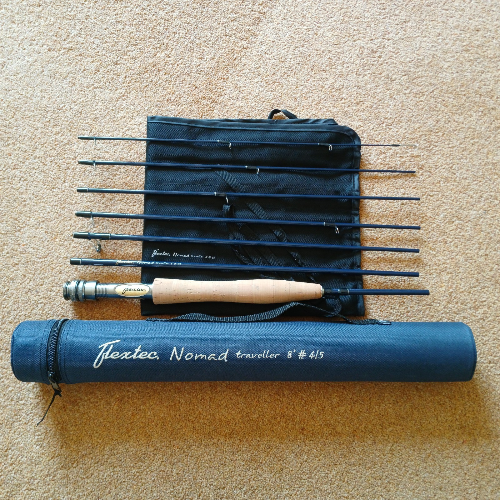 Flextec Nomad traveller 8′ #4/5 Fly Rod 7 piece, freshly opened