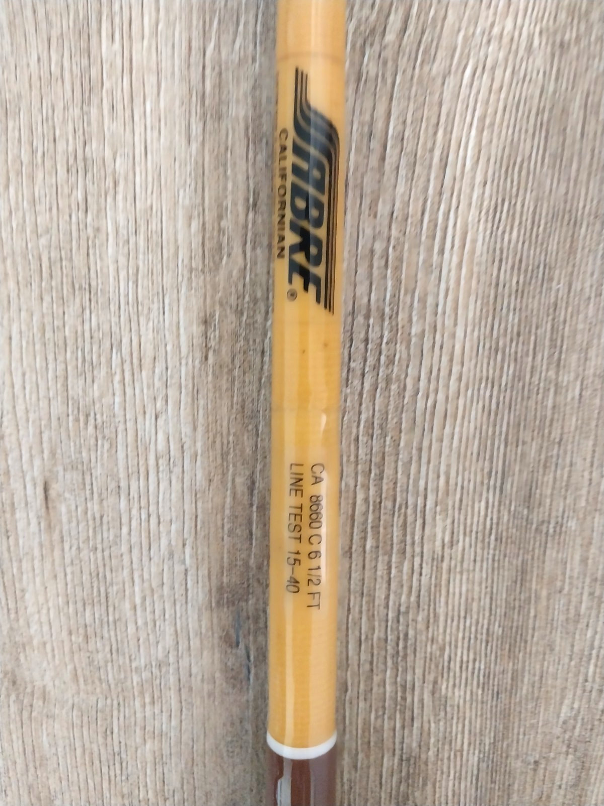 VTE YLW SABRE 6FT SALTWATER ROD 15- 40 LBS. CUSTOM WRAPPED NEW COMPONENTS