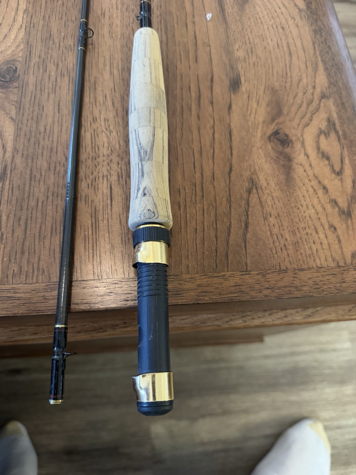 SOUTHBEND FINESSE 99% HIGH TECH GRAPHITE 8 FOOT 6 INCH 6-7 WT. FLY FISHING ROD