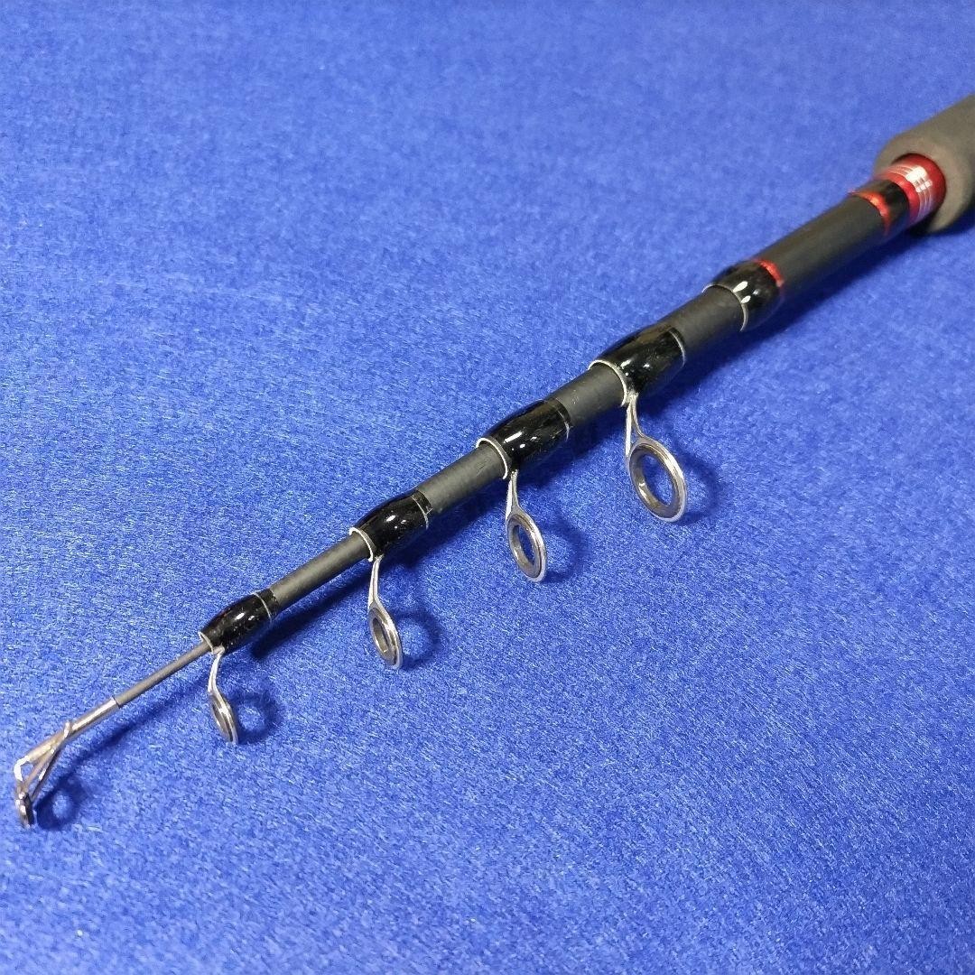 7ft Telescopic Baitcasting Rod, Sea Bass & Rockfish, Portable, 6-Piece