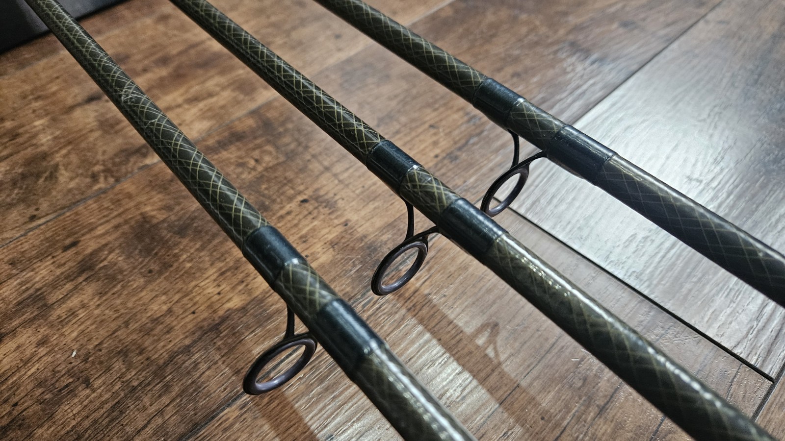 3x Daiwa Kevin Nash 12ft 2lbs WKN Whisker Dictator Carp Rods