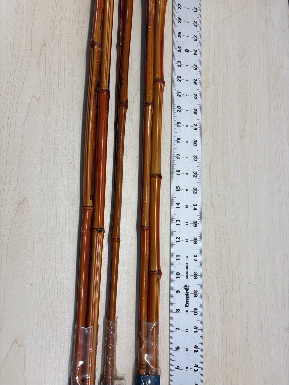 Lot of 3, B’n’M’s 8 & 12 Ft Jointed Bamboo Poles 2&3 Piece, BnMs TL82 L123 READ