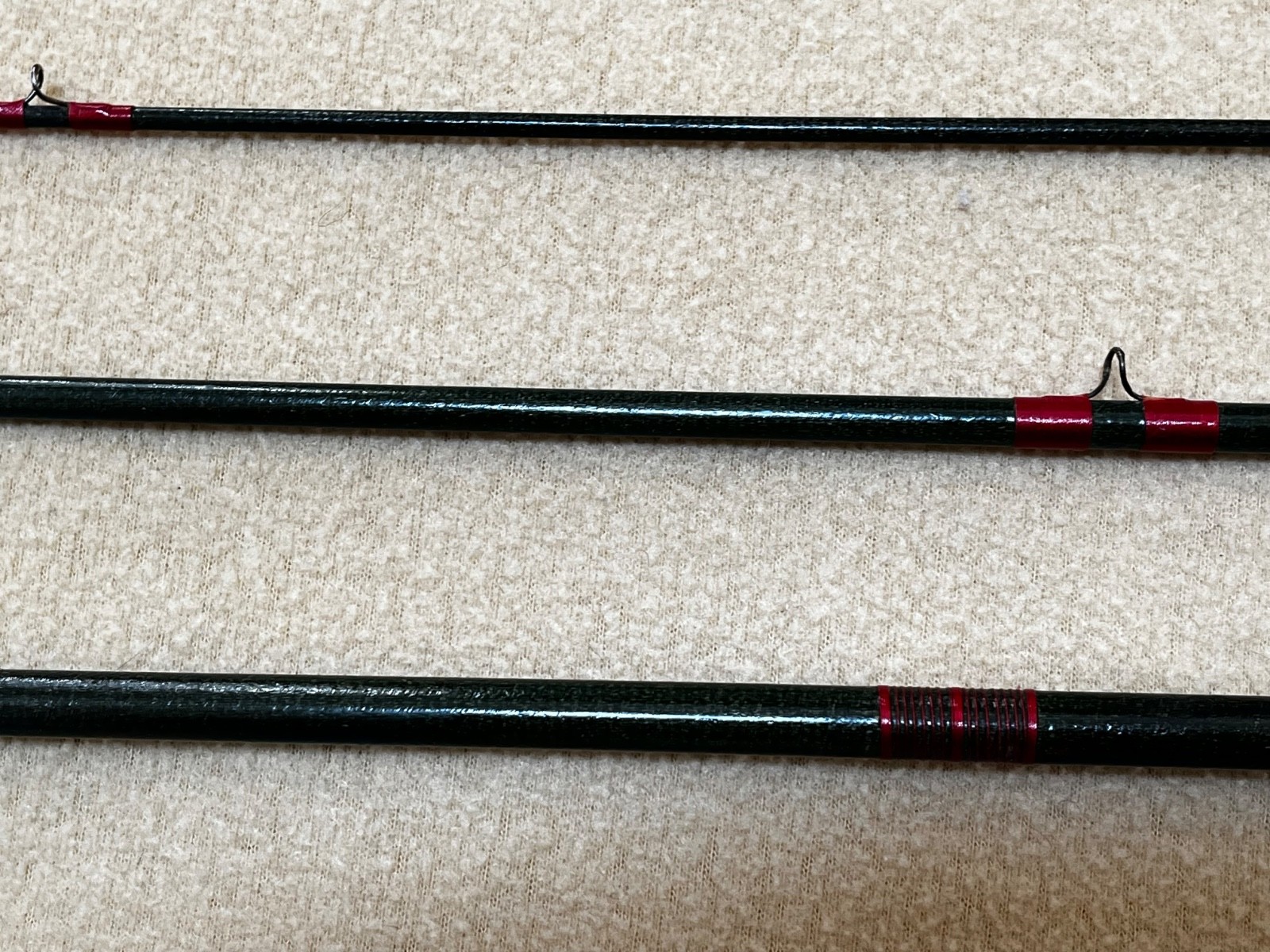 St Croix 7 foot 8 Inch 3 Piece Fiberglass Fly Rod Double Power