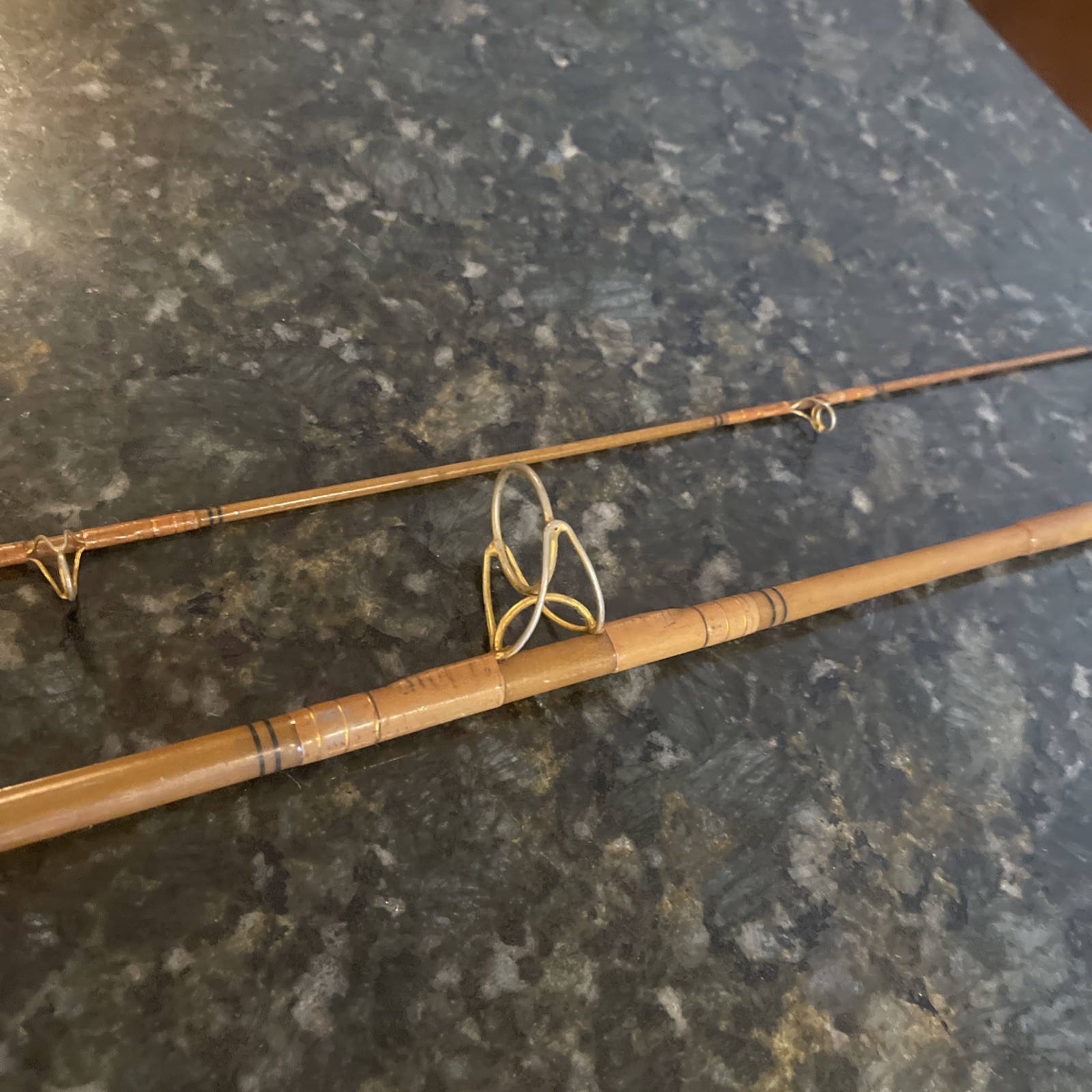 Heddon Golden MARK 50 Pro Weight Spinning Rod 6’ 9” 7646 Vtg Gorgeous 2 Pc Coll