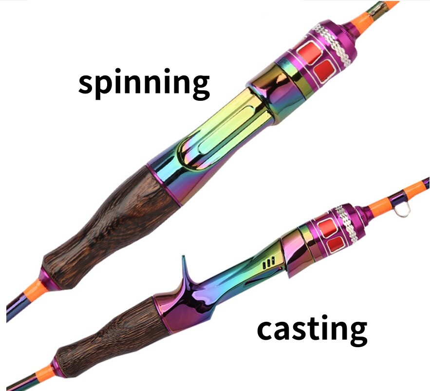 Carbon Lure Fishing Rods Carbon Fiber Spinning/Casting Fishing Poles 1.68M/1.8M