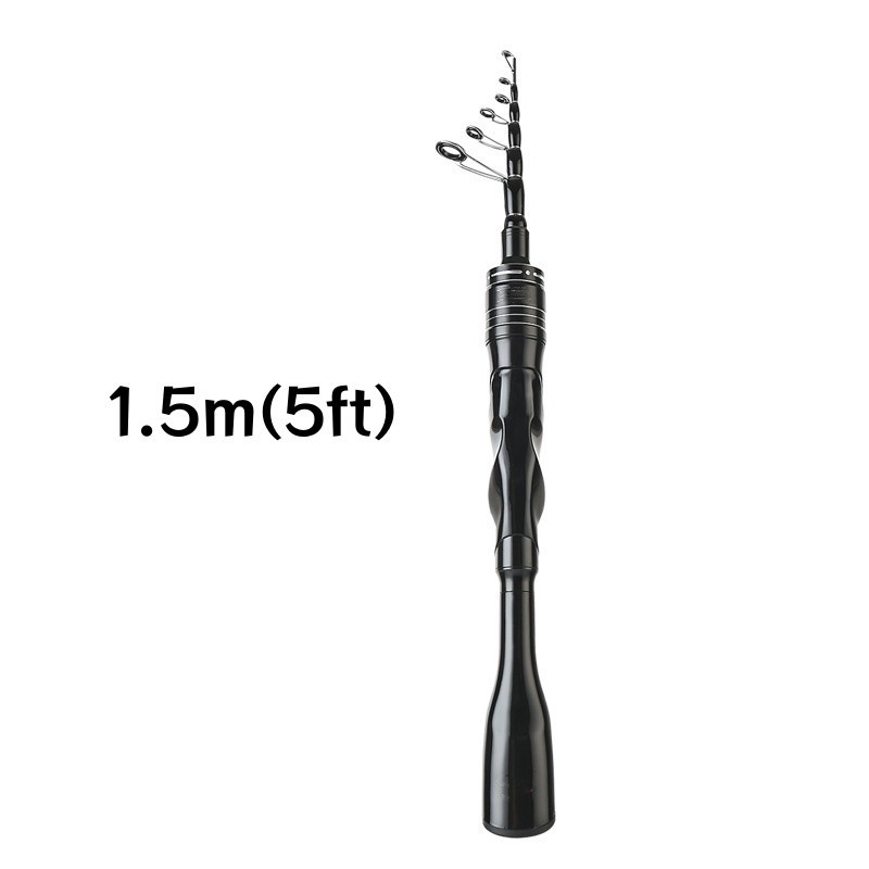 Telescopic Fishing Rod Carbon Fiber Fast Action Casting Spinning Travel Rod Carp