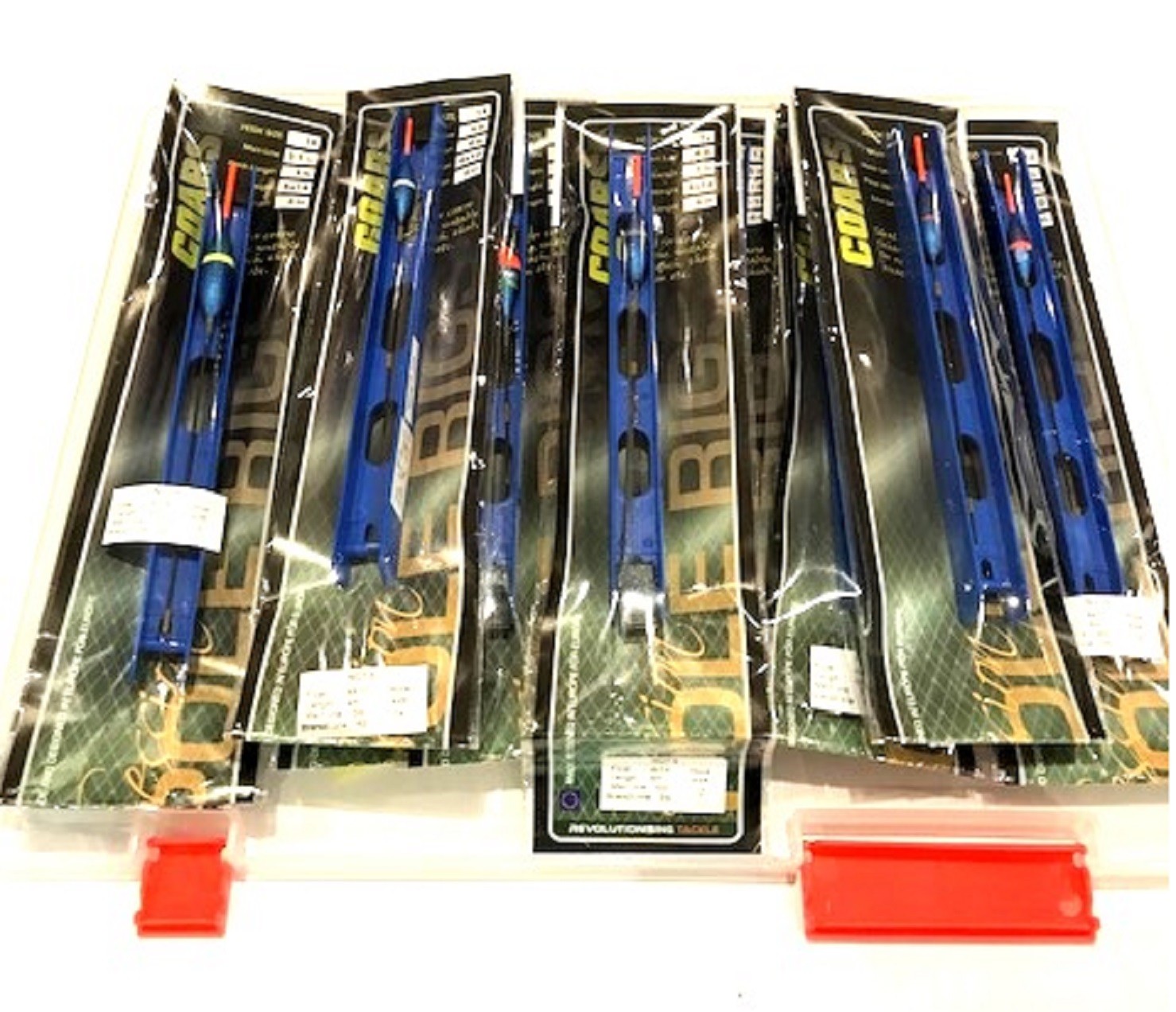 10 Pole Float Carp Coarse Fishing Tackle Barbless hook Pole Rigs In Box .