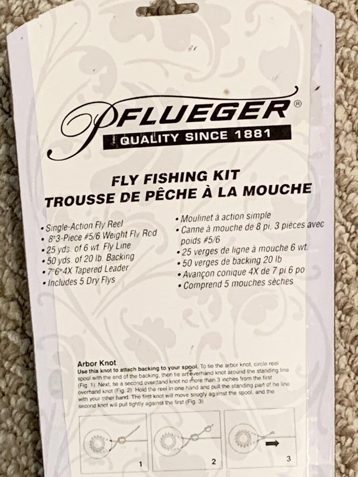 Pflueger Fly Fishing Kit 8 Ft Fly Rod Kit