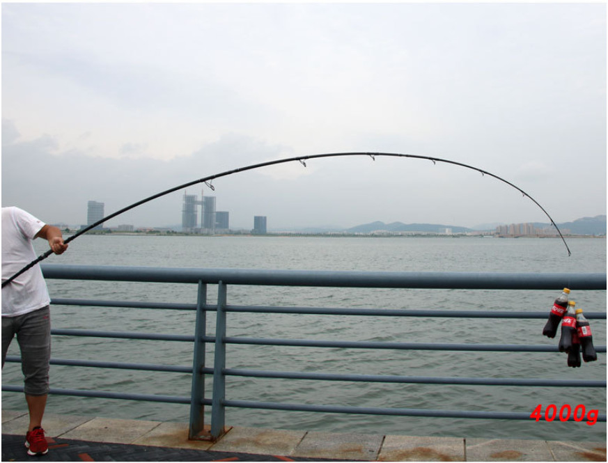 Boat Fishing Rod 2.7M/3M/3.3M Carbon Fiber Spinning Casting Rod 4 Sections Rods