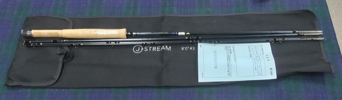 TIEMCO J Stream 803-4 Fly Rod 8ft 0in 3 4pc for Amago Yamame Iwana Fishi Japan