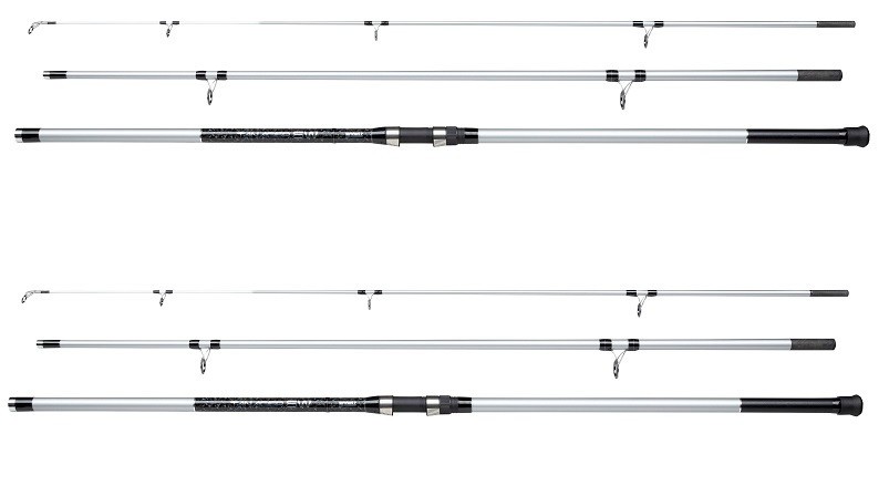 TWO Great Value Mitchell Tanager SW 420 14ft 100-250 Surf Beach fishing rods 3pc