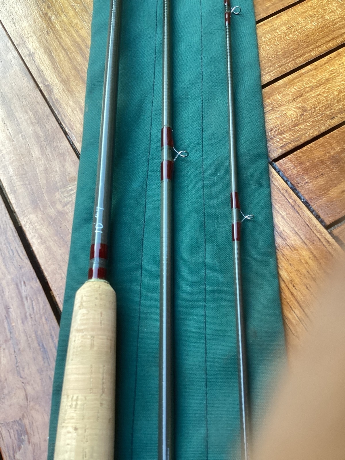 New Fly Rod 10′ #7 3 piece professionally built on an Orvis Western Blank