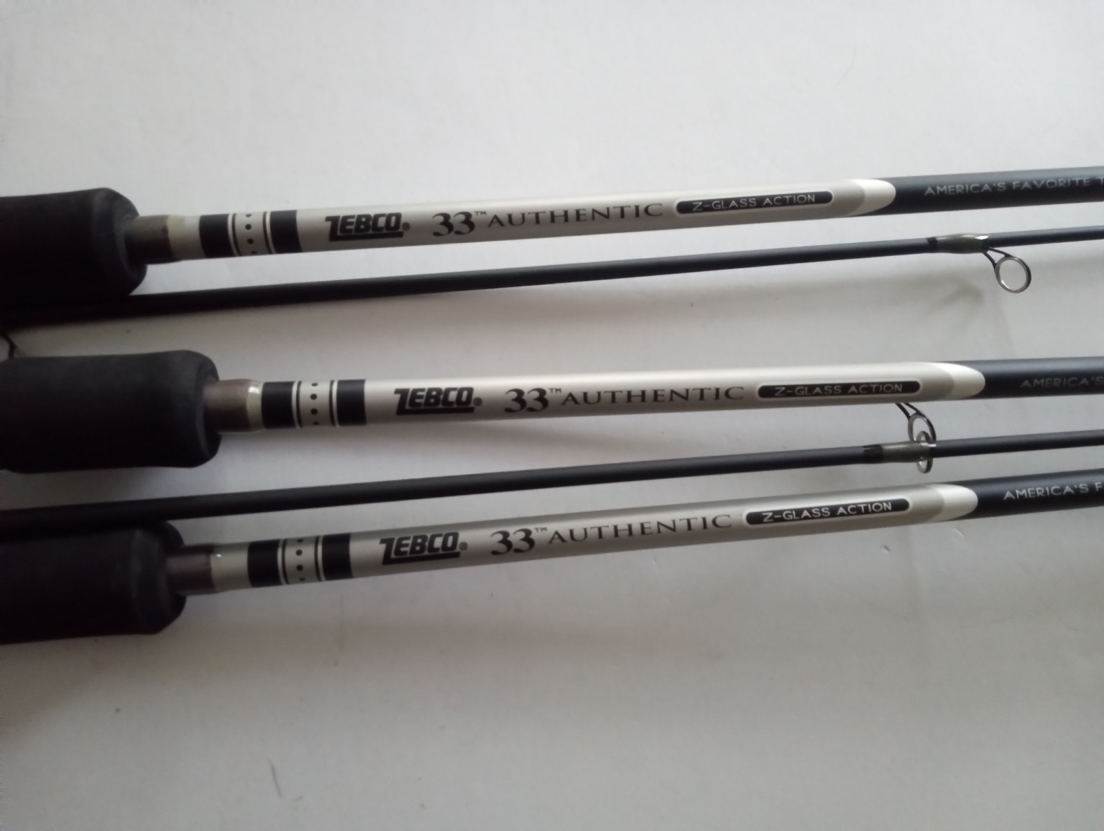 New Zebco Authentic Spinning Z-GLASS Rod Medium 6 Foot