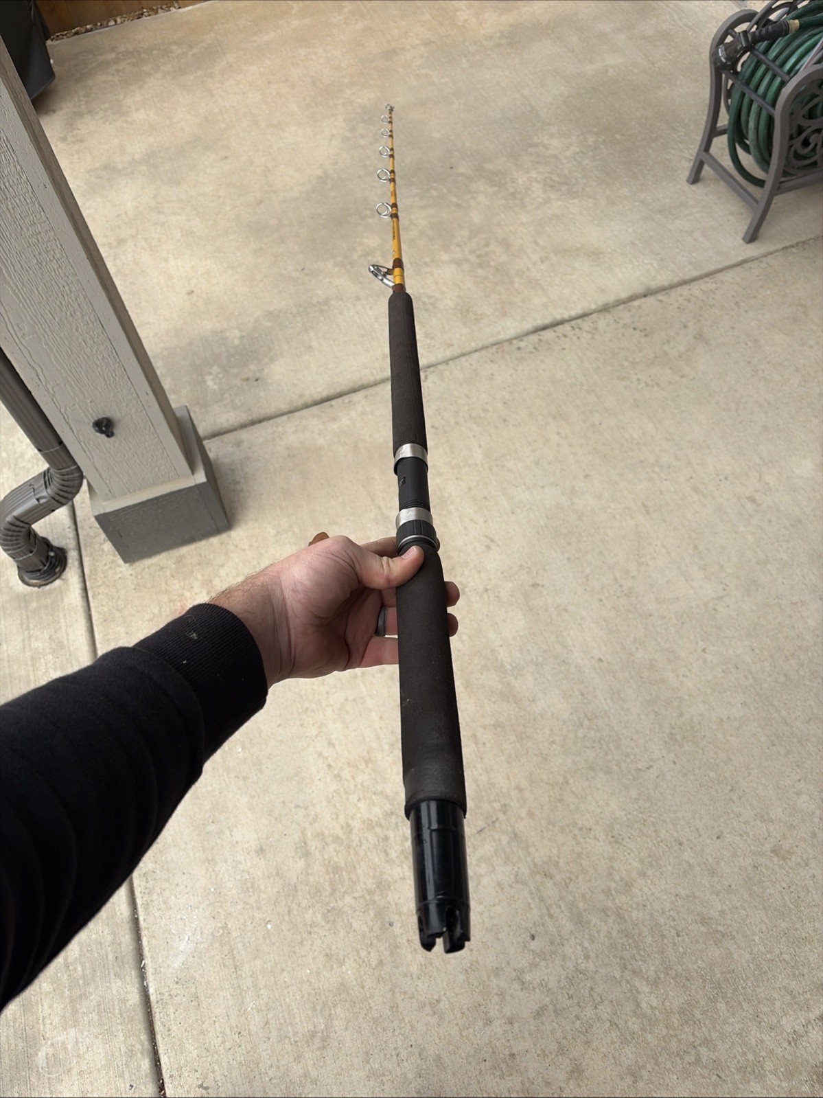 Vtg Fenwick ST 1655 PacificStik Fenglass 30-80Lb Fishing Rod 7 Guides 51/2 Feet