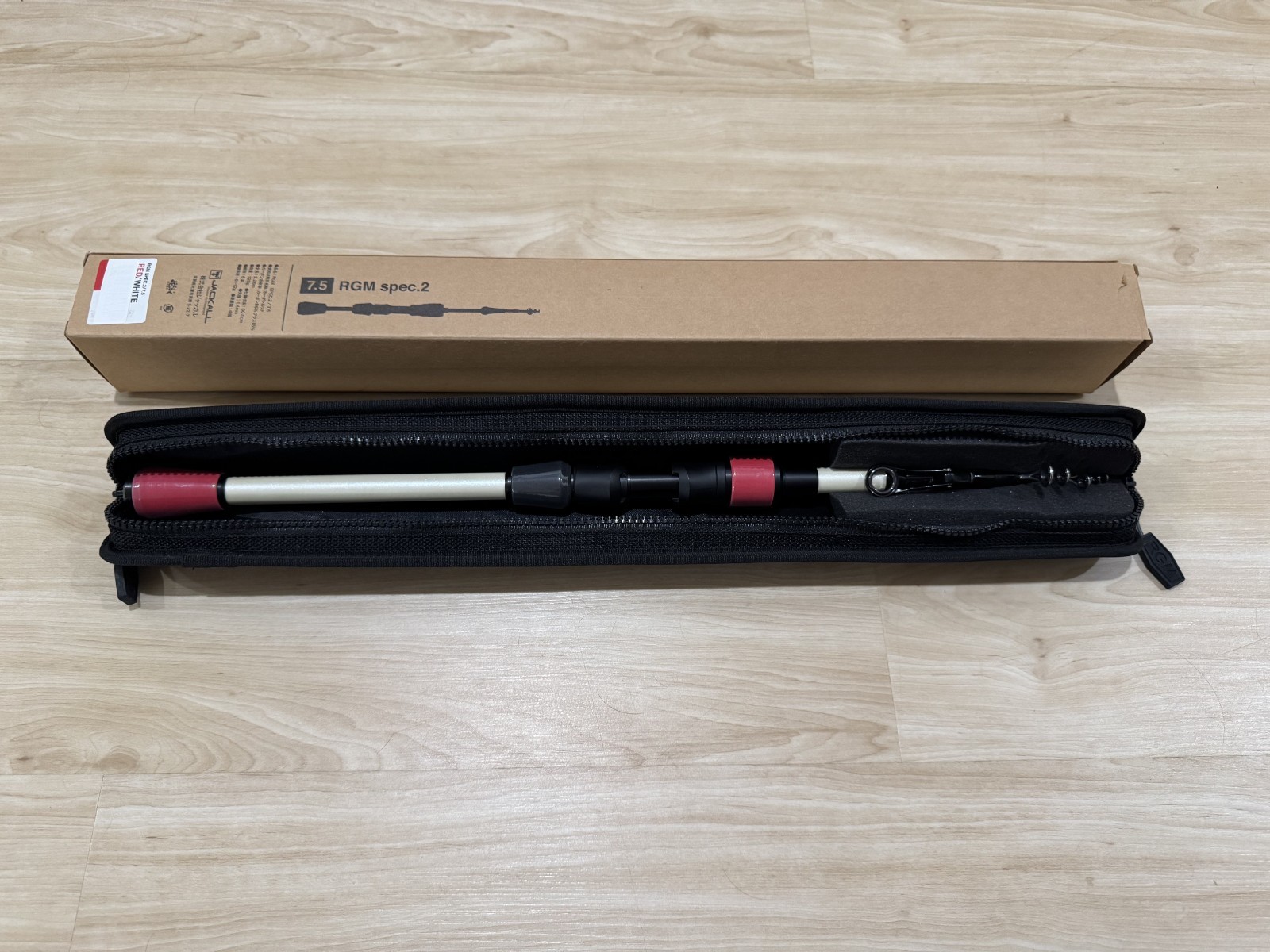 Jackall RGM spec.2 / 7.5 Red White Telescopic Spinning Rod – Ships from USA