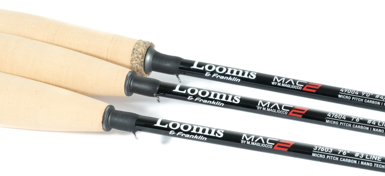 Loomis Franklin Mac2 7ft 6 3 wt extra fast fly rod 2 tips fly line for TLT Cast