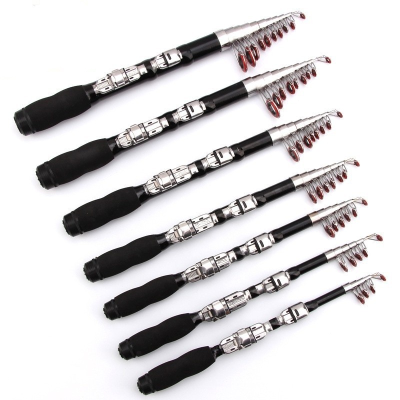 Telescopic Fishing Rod Pole 1.0-2.3M Portable Small Short Sea Pole Mini Sea Fish
